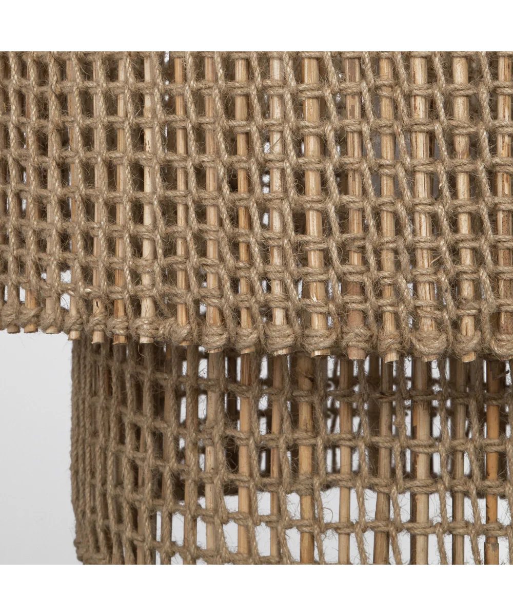 Biswas Woven Jute 1 Light Pendant - Image 4