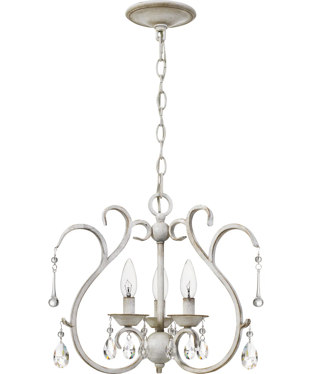 Blanca 3-light Pendant Antique White - Image 3