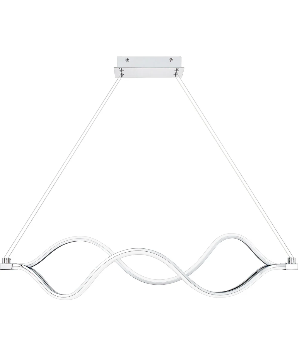 Bleecker Island Light Polished Chrome