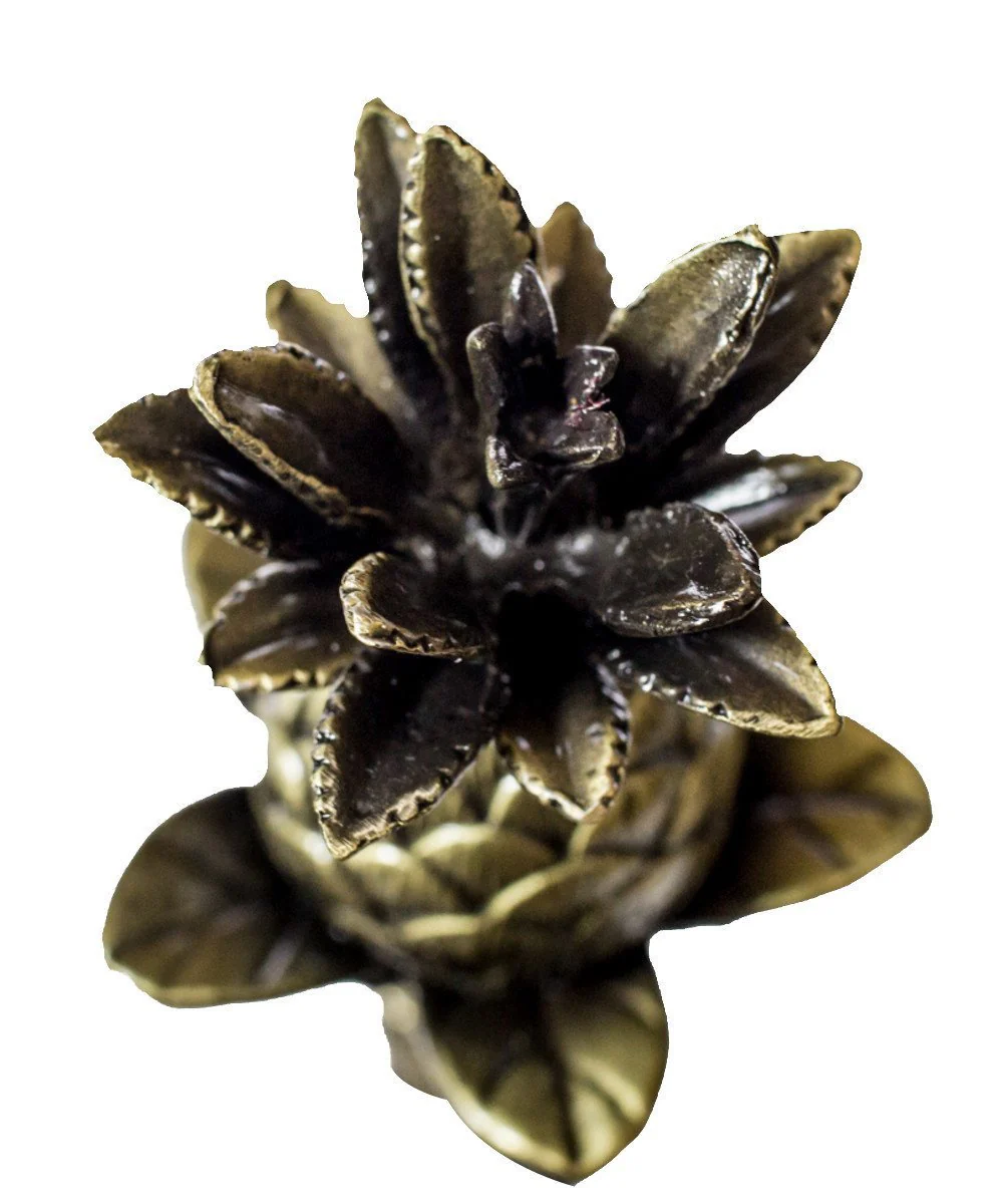 Blooming Pineapple Ceiling Fan Pull, 3"h with 12" Antiqued Brass Chain - Image 4