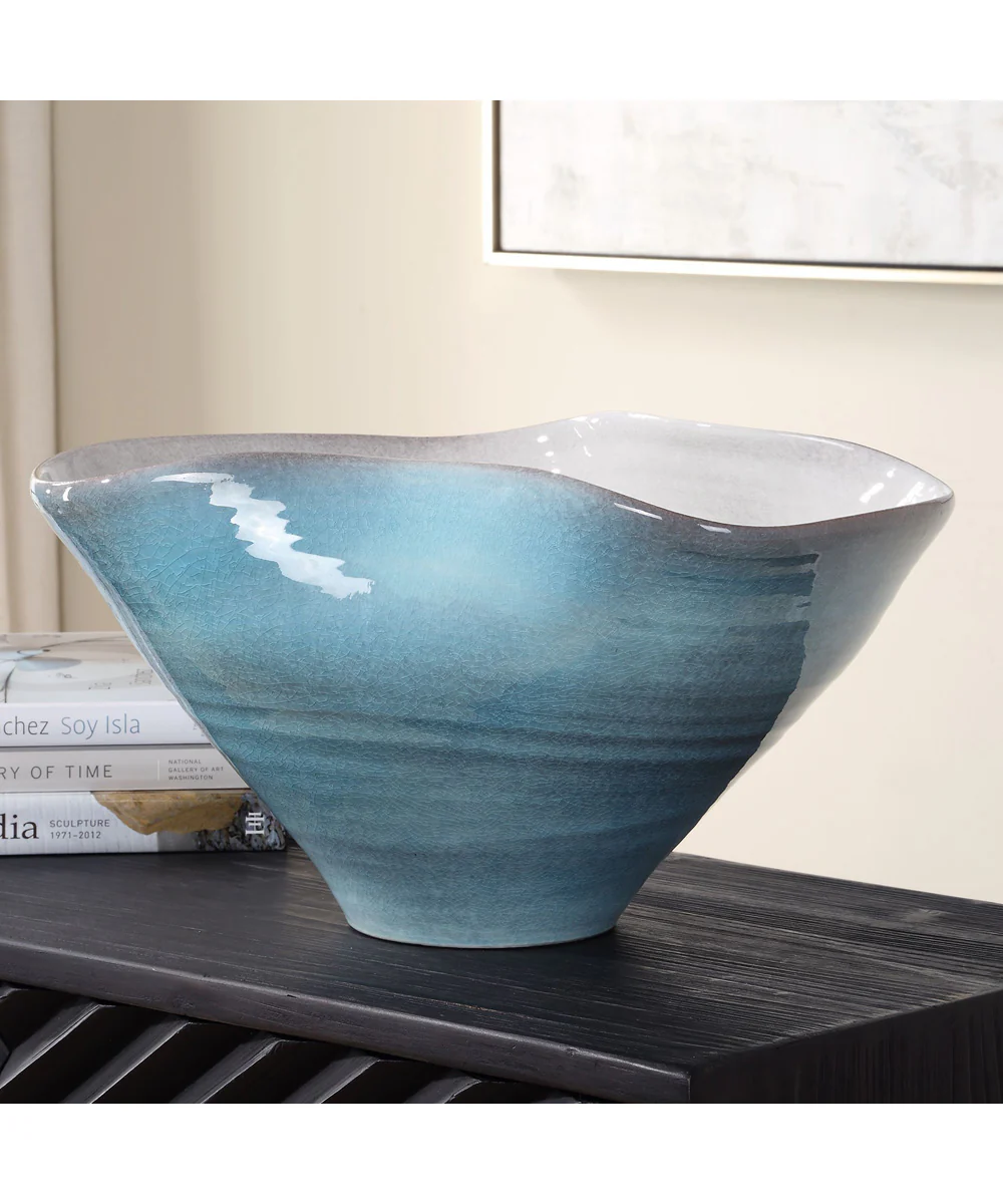 Blue Crest Ceramic Bowl - Image 2