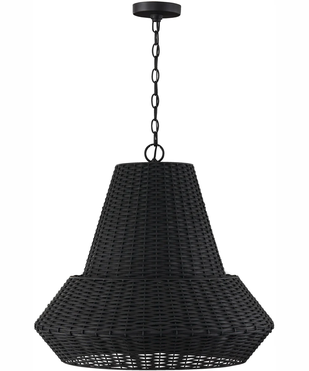 Boca 4-Light Pendant Matte Black