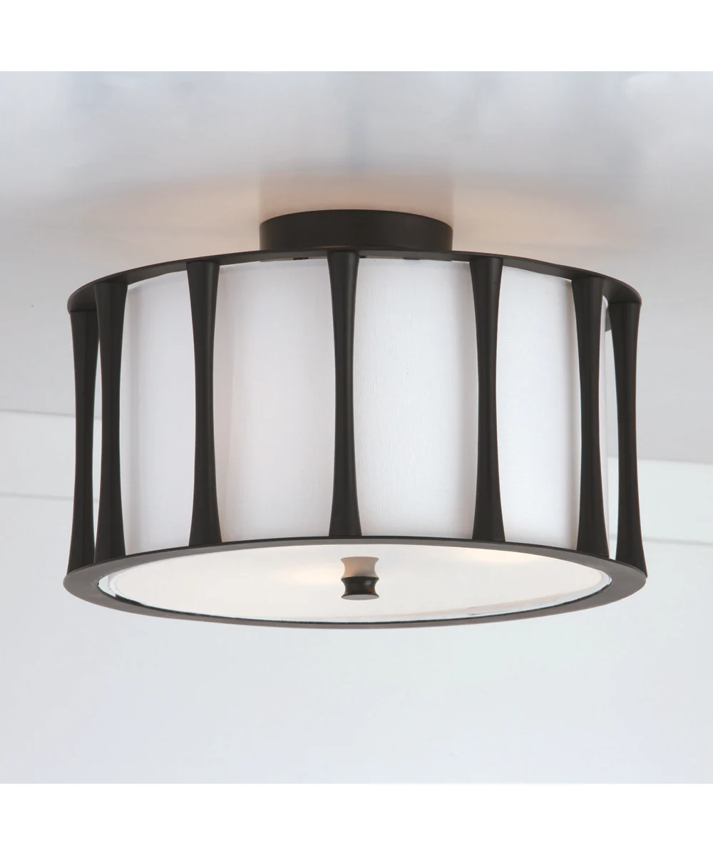 Bodie 3-Light Semi-Flush Matte Black - Image 2