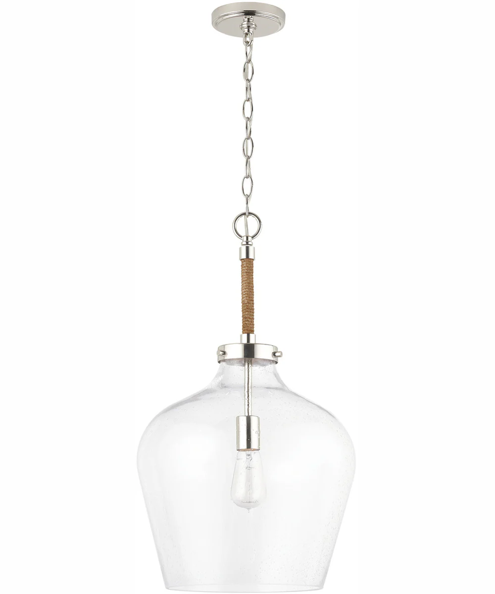 Boland 1-Light Pendant Polished Nickel