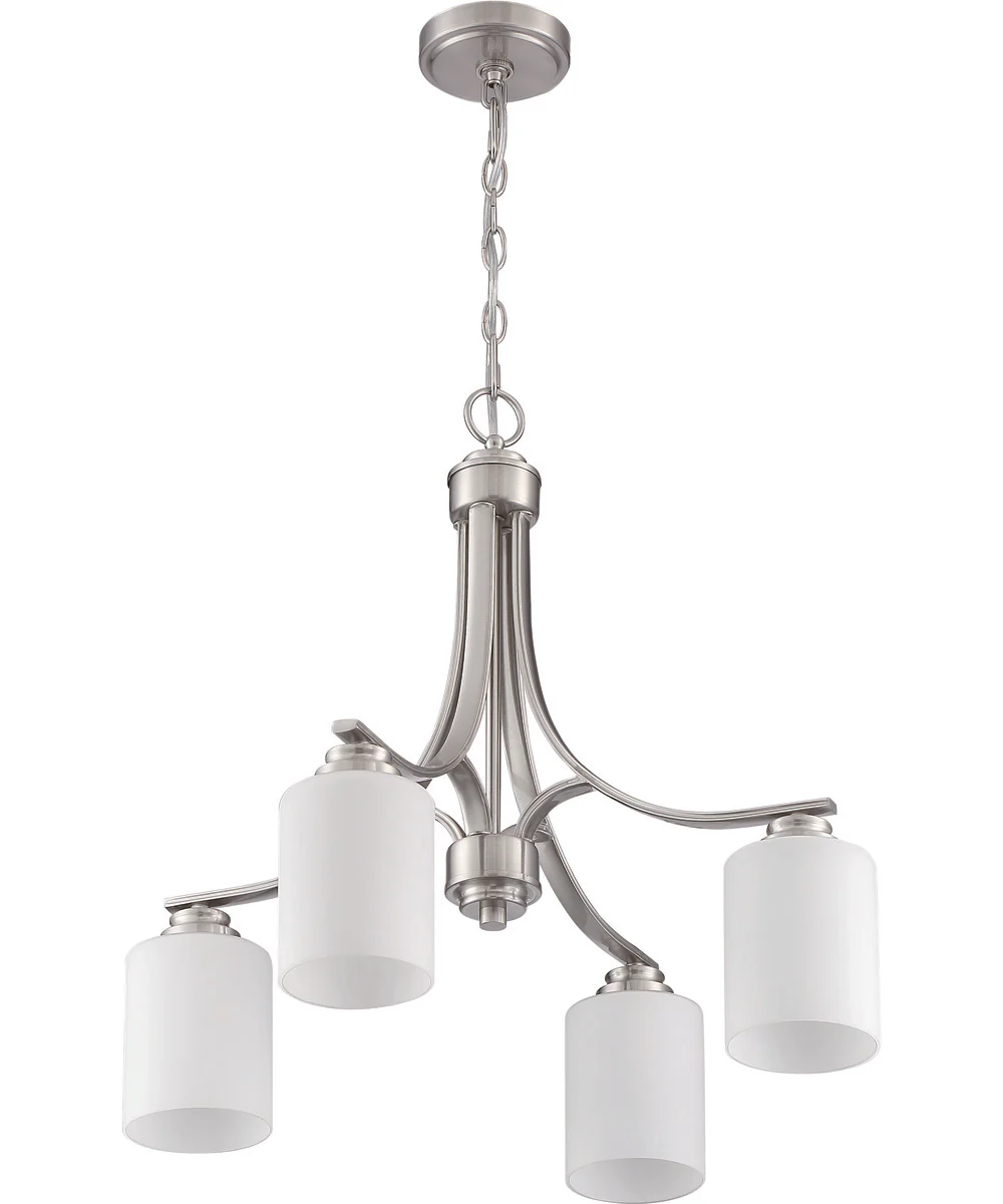 Bolden 4-Light Chandelier Brushed Polished Nickel - Image 3