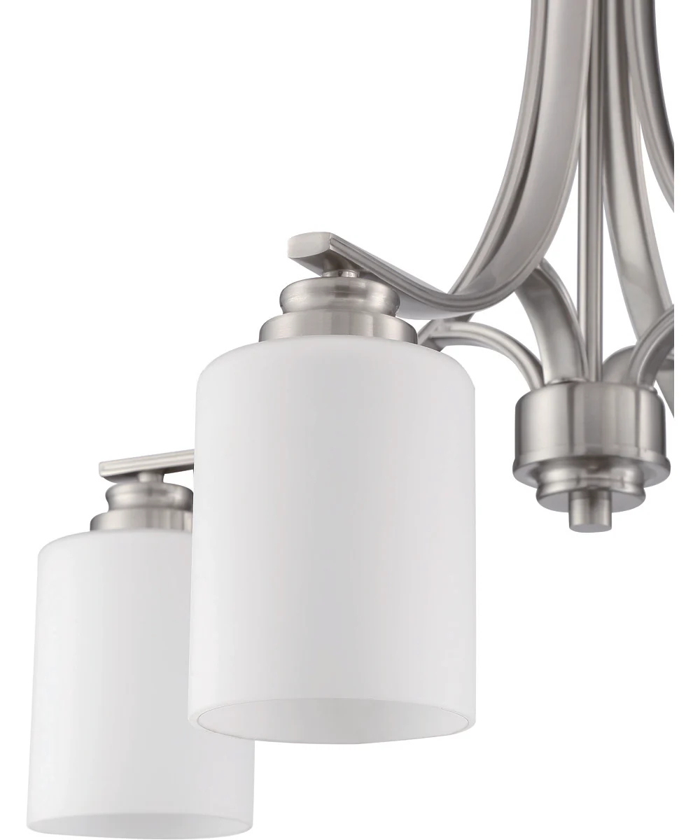 Bolden 4-Light Chandelier Brushed Polished Nickel - Image 5