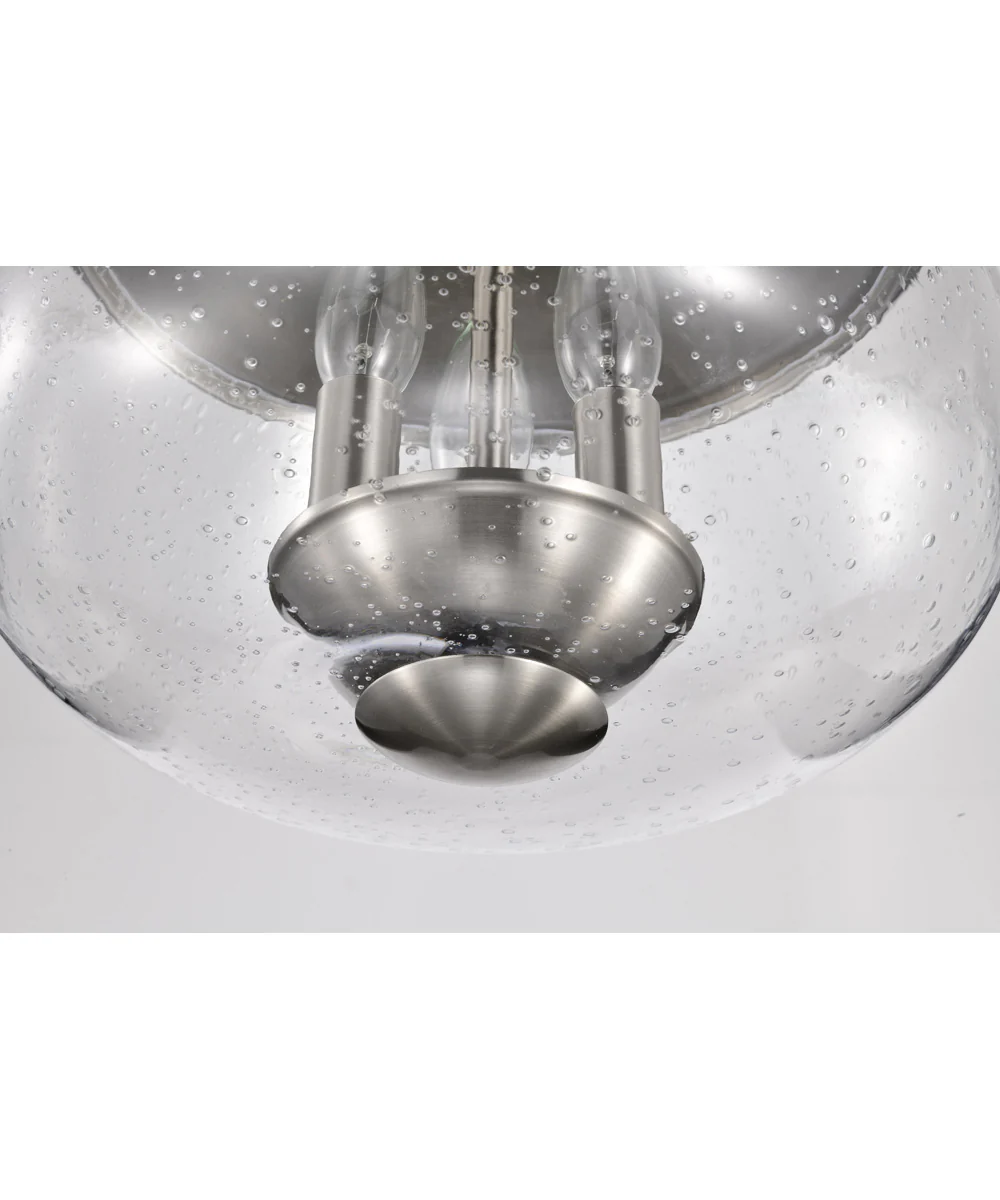 Boliver 3-Light Close-to-Ceiling Brushed Nickel - Image 11