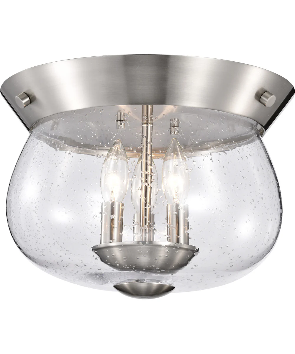 Boliver 3-Light Close-to-Ceiling Brushed Nickel - Image 2