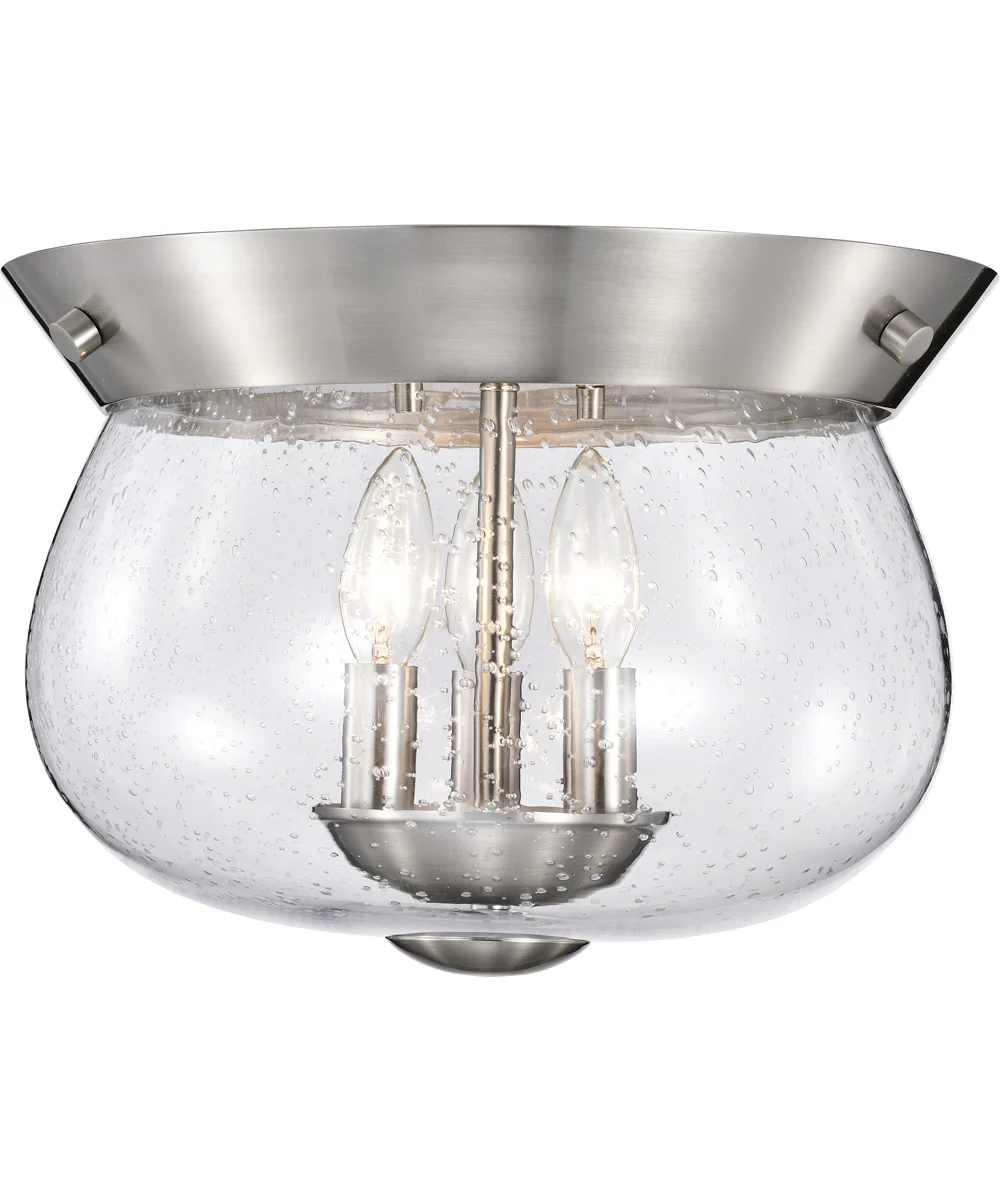 Boliver 3-Light Close-to-Ceiling Brushed Nickel - Image 4
