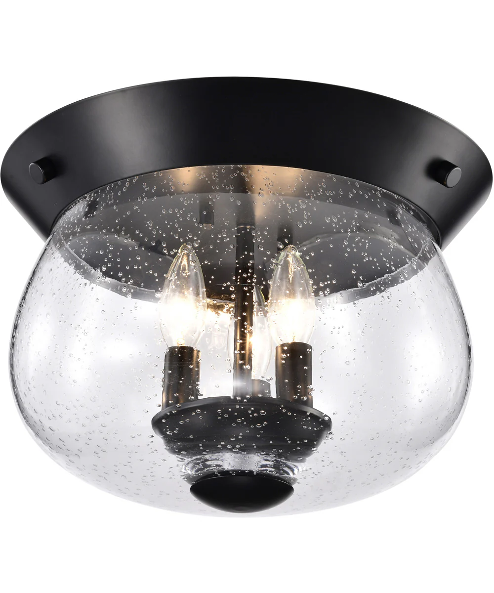 Boliver 3-Light Close-to-Ceiling Matte Black - Image 6
