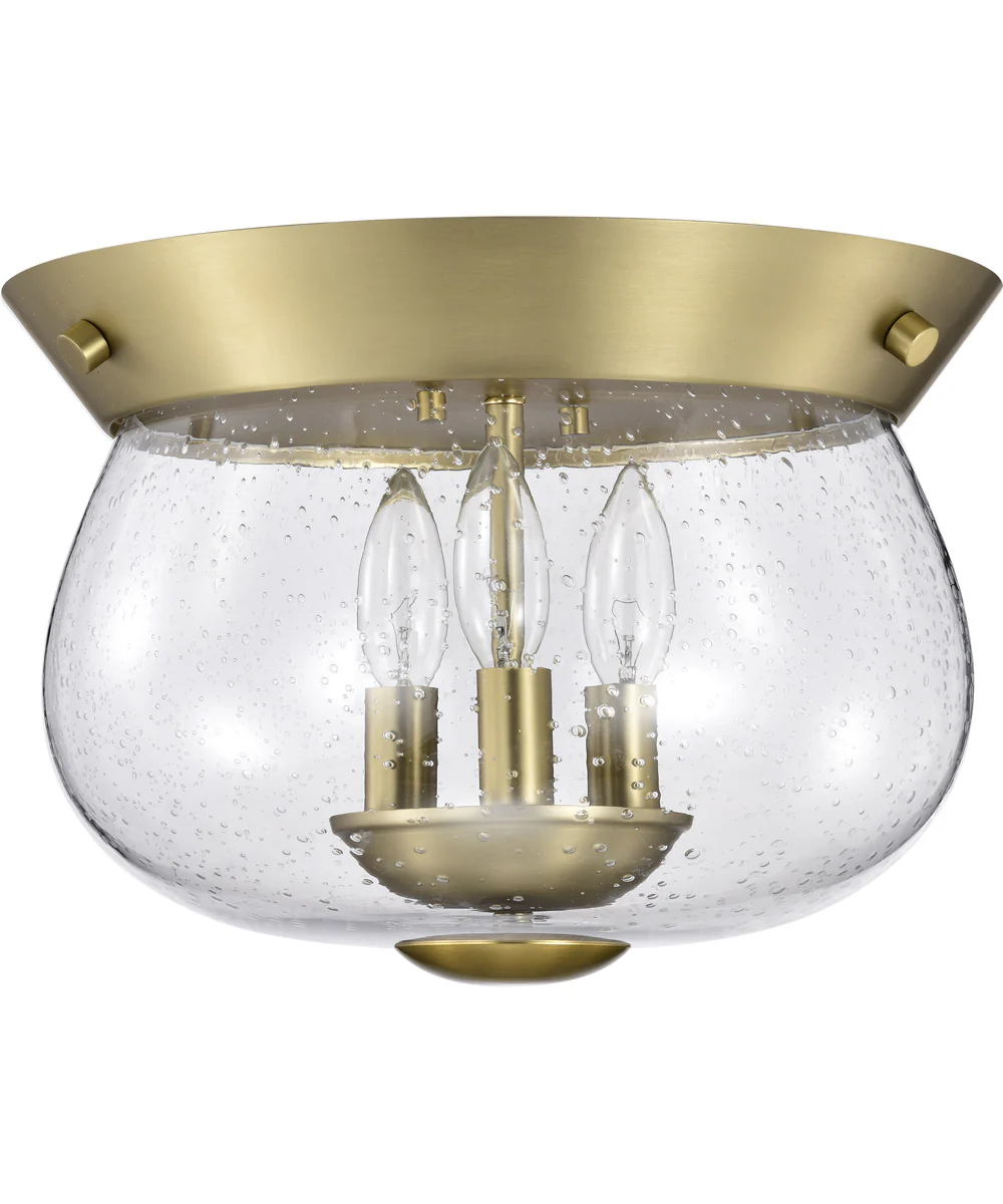 Boliver 3-Light Close-to-Ceiling Vintage Brass - Image 3