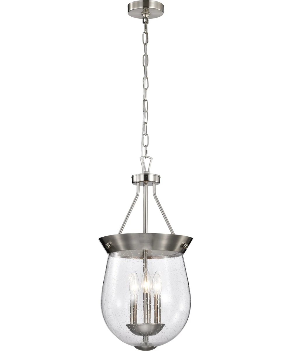 Boliver 3-Light Pendant Brushed Nickel - Image 2