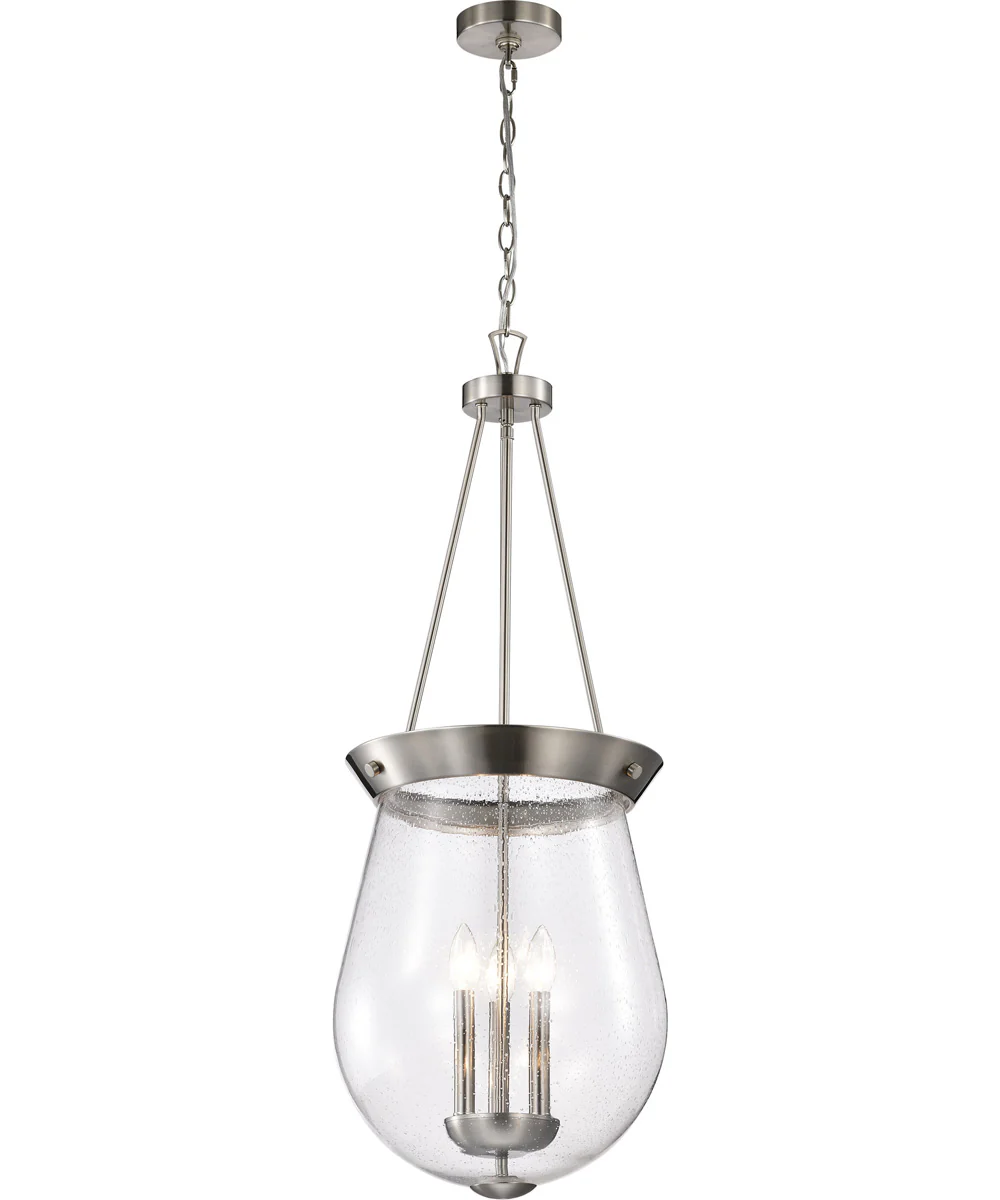 Boliver 3-Light Pendant Brushed Nickel - Image 4