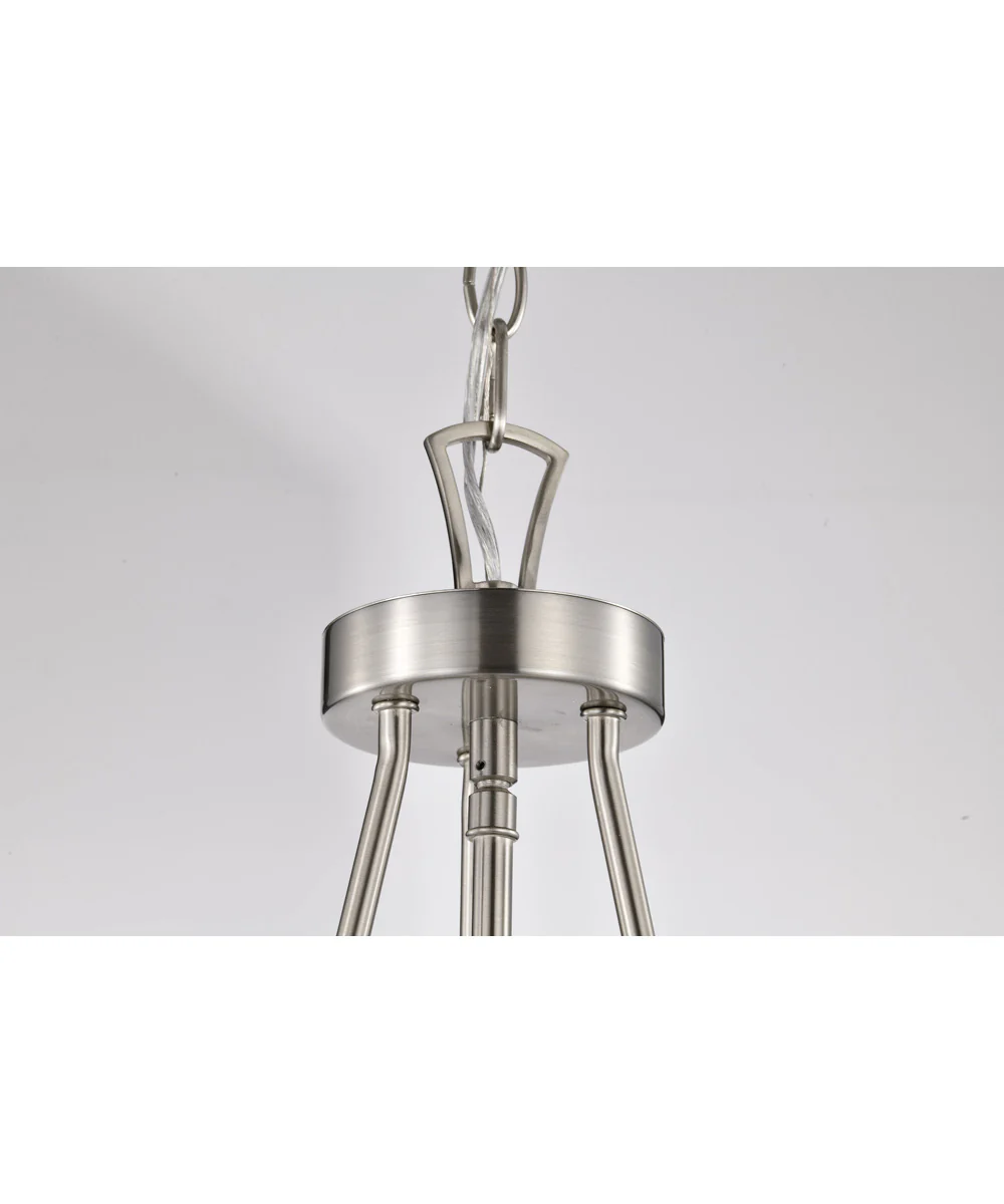 Boliver 3-Light Pendant Brushed Nickel - Image 9