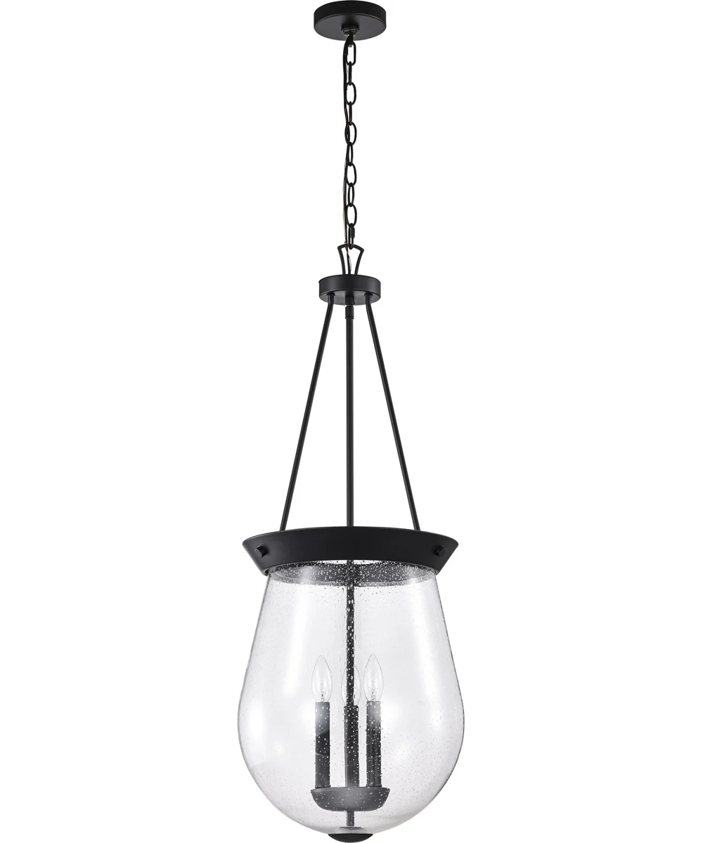 Boliver 3-Light Pendant Matte Black