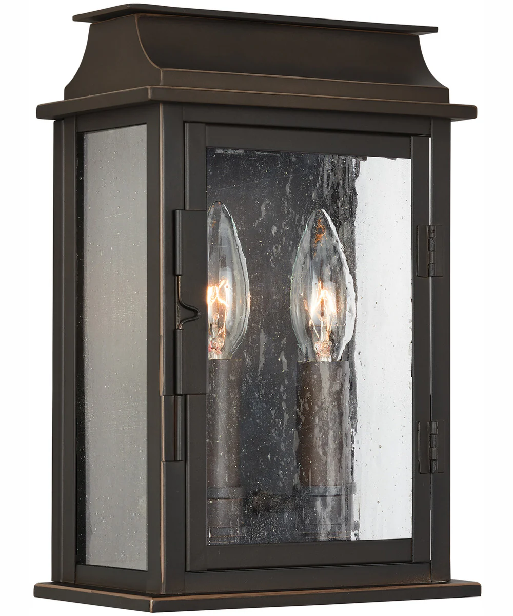 Bolton 2-Light Outdoor Wall-Lantern Rain or Shine - Oiled Bronze - Image 3