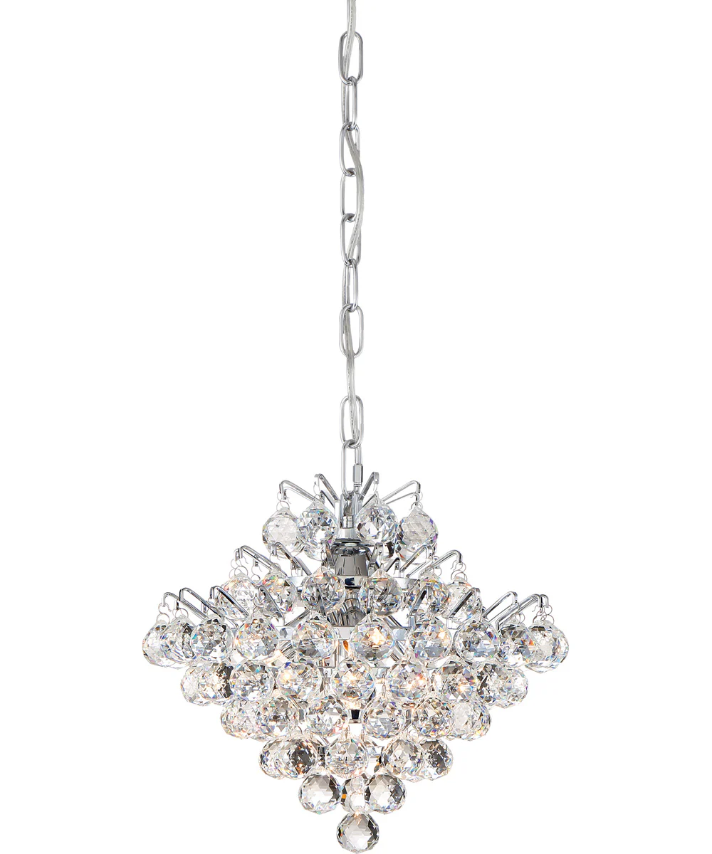 Bordeaux Small 4-light Mini Pendant Polished Chrome - Image 2