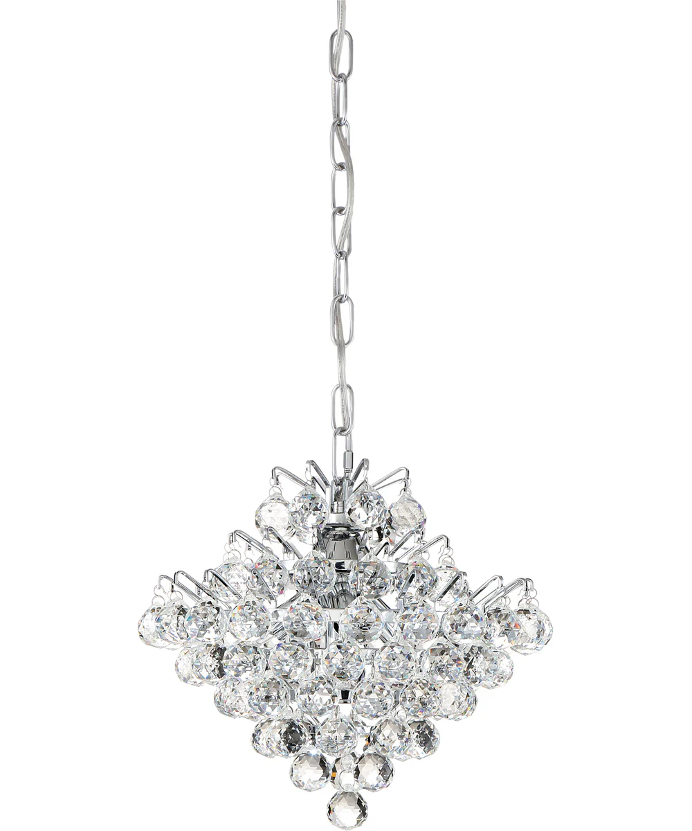 Bordeaux Small 4-light Mini Pendant Polished Chrome - Image 3