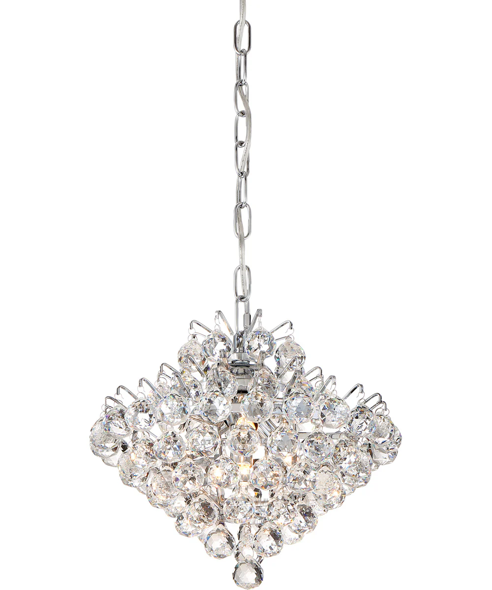 Bordeaux Small 4-light Mini Pendant Polished Chrome - Image 4