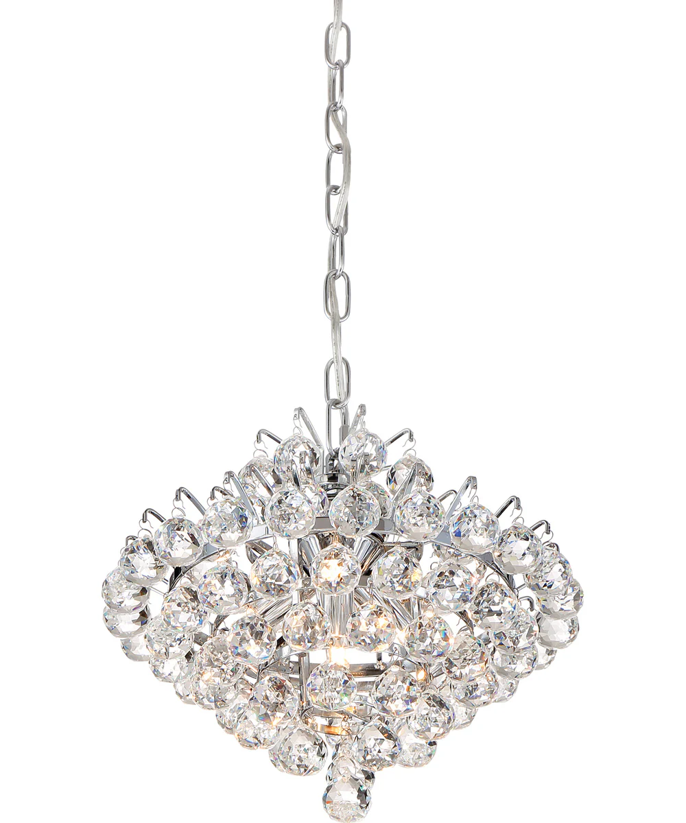 Bordeaux Small 4-light Mini Pendant Polished Chrome - Image 5
