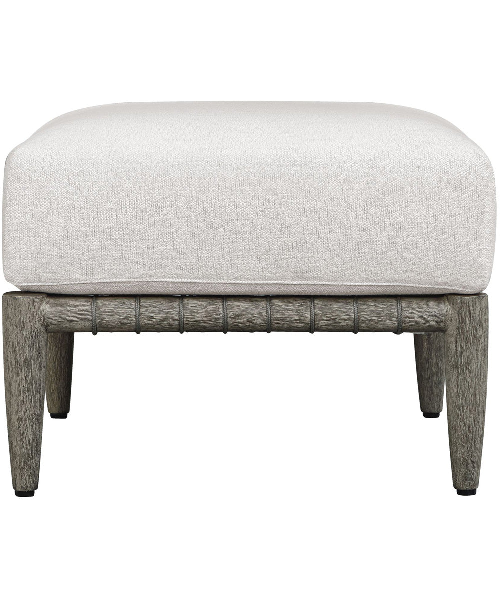 Borneo White Cushion Outdoor Ottoman - Image 5