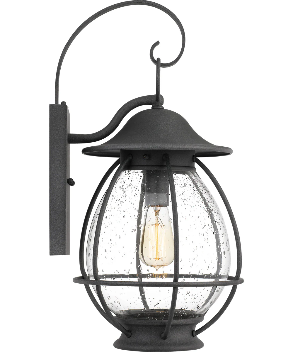 Boston Large 1-light Outdoor Wall Light Mottled Black - Image 5