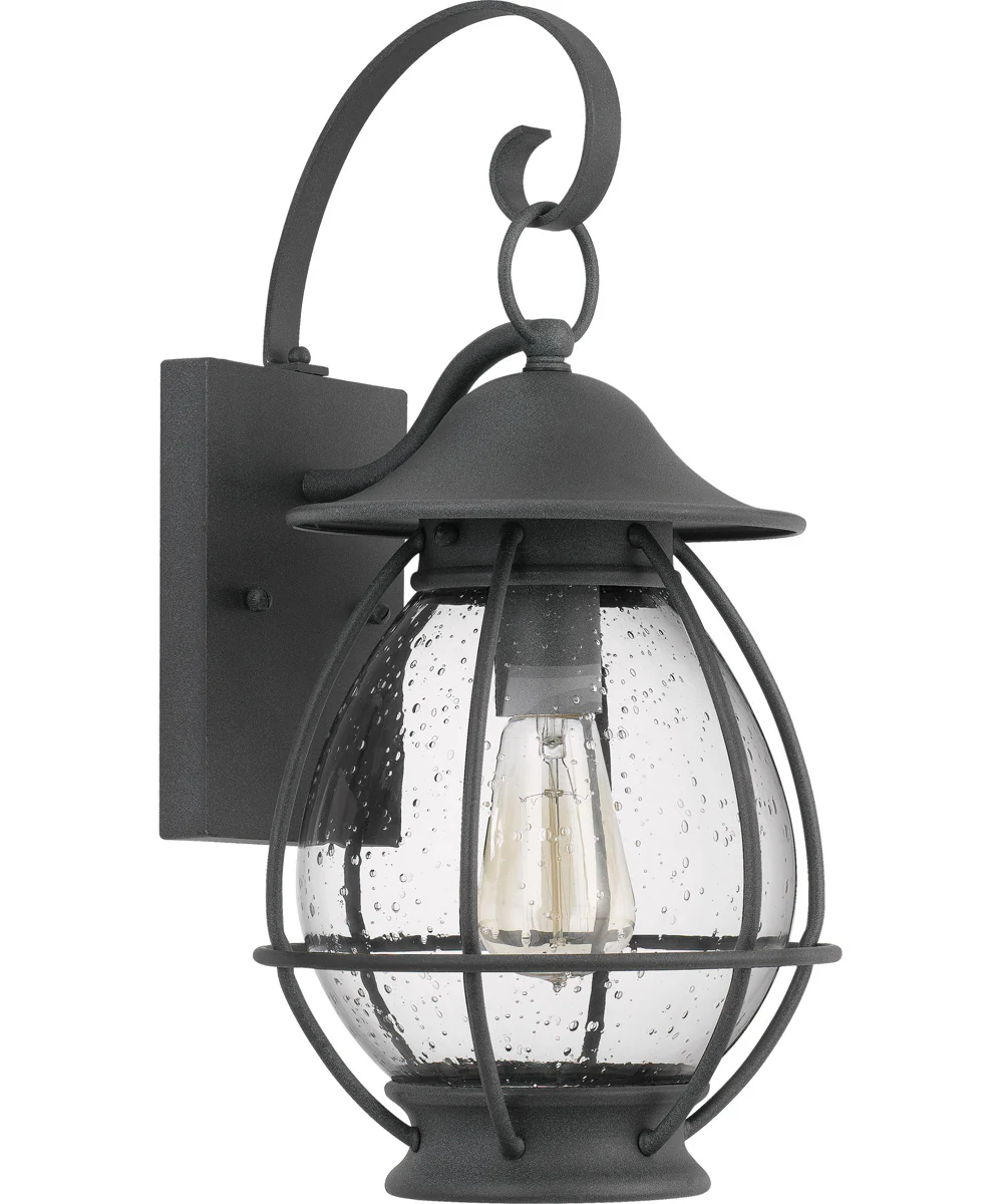 Boston Medium 1-light Outdoor Wall Light Mottled Black - Image 3