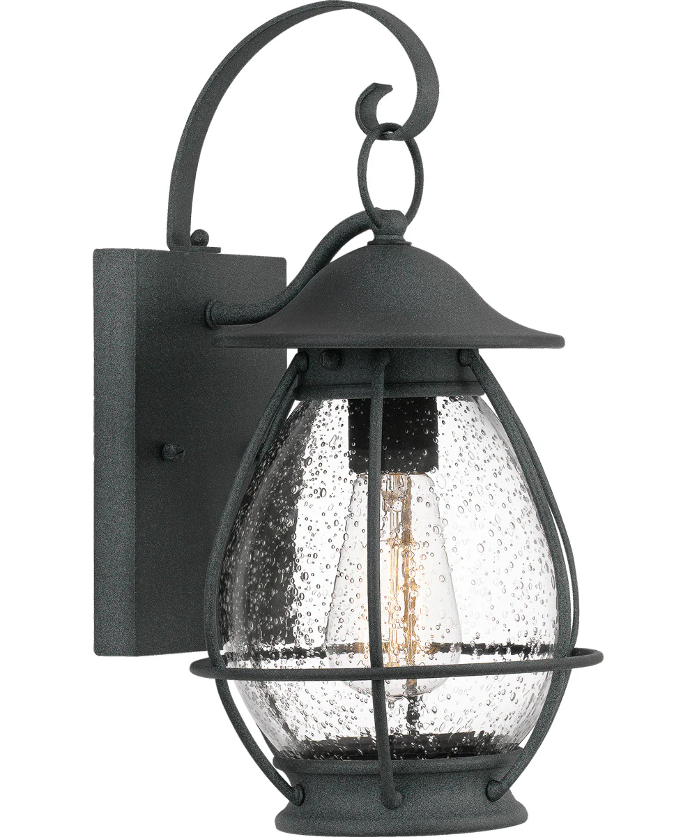 Boston Small 1-light Outdoor Wall Light Mottled Black - Image 2