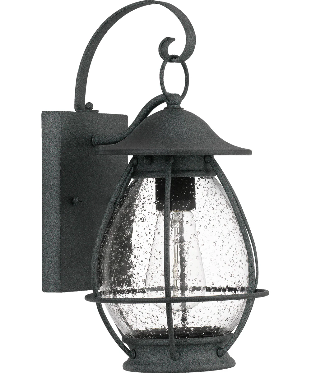 Boston Small 1-light Outdoor Wall Light Mottled Black - Image 3