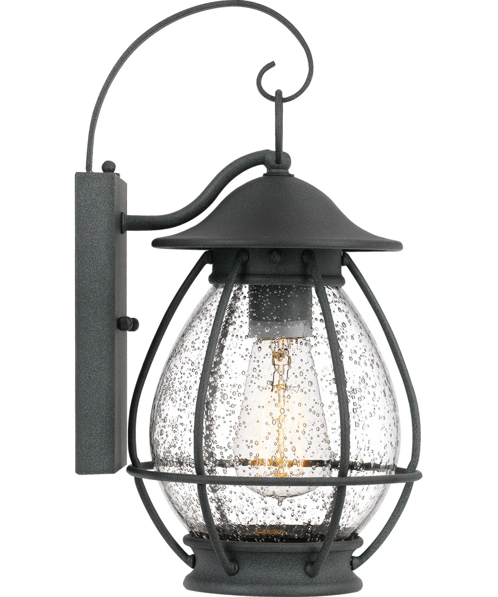 Boston Small 1-light Outdoor Wall Light Mottled Black - Image 4
