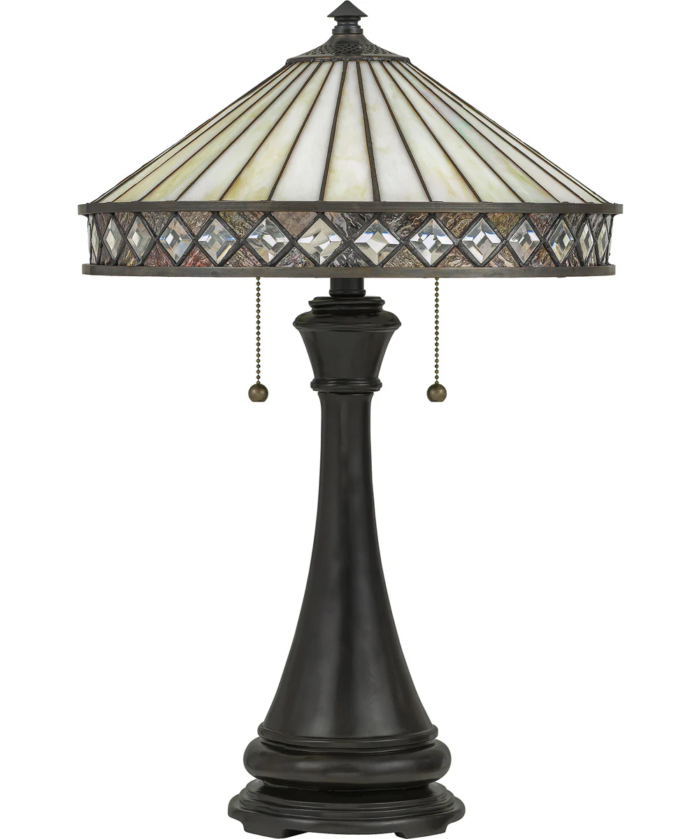 Bowing Small 2-light Table Lamp Vintage Bronze - Image 3
