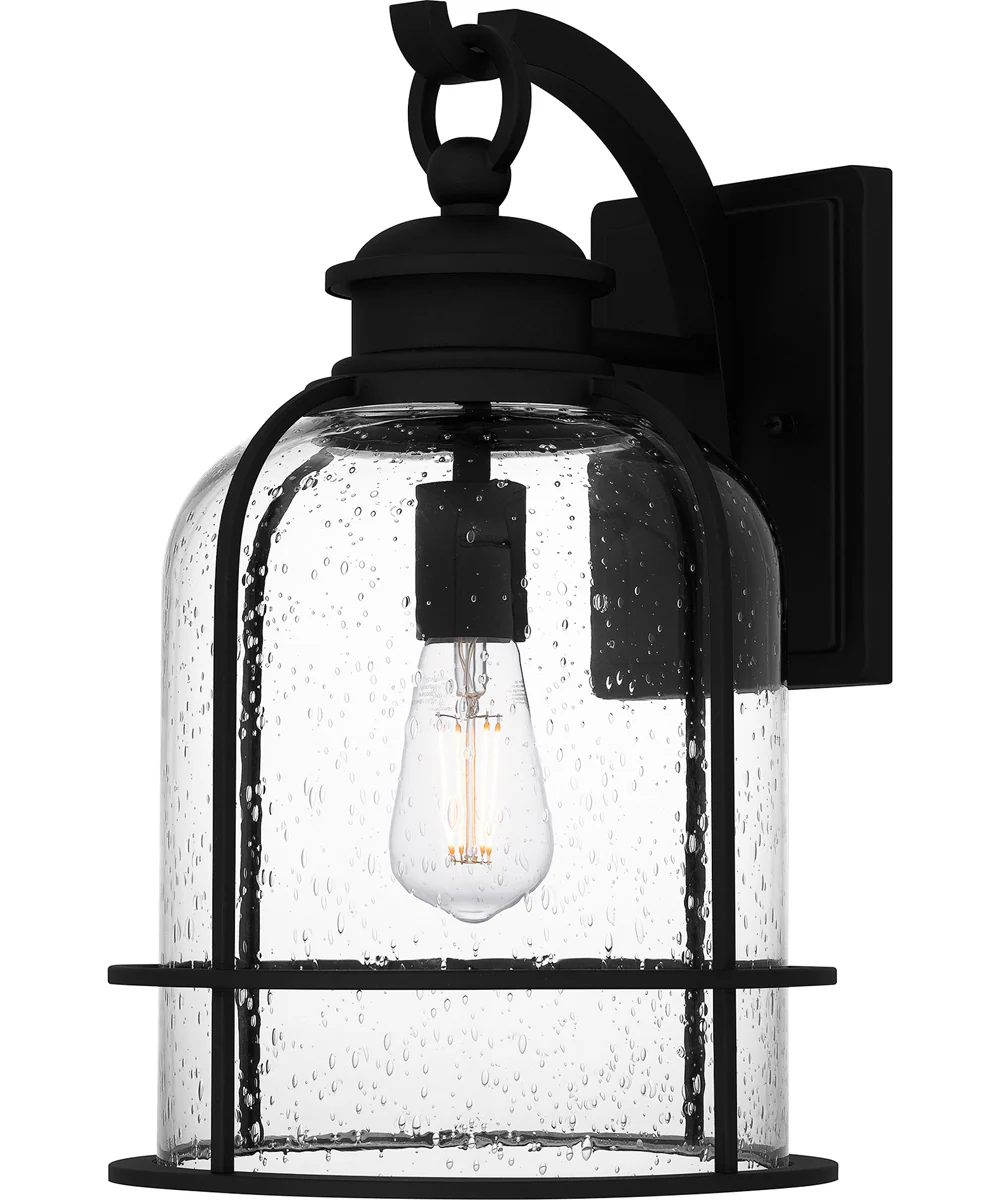 Bowles Large 1-light Outdoor Wall Light Earth Black