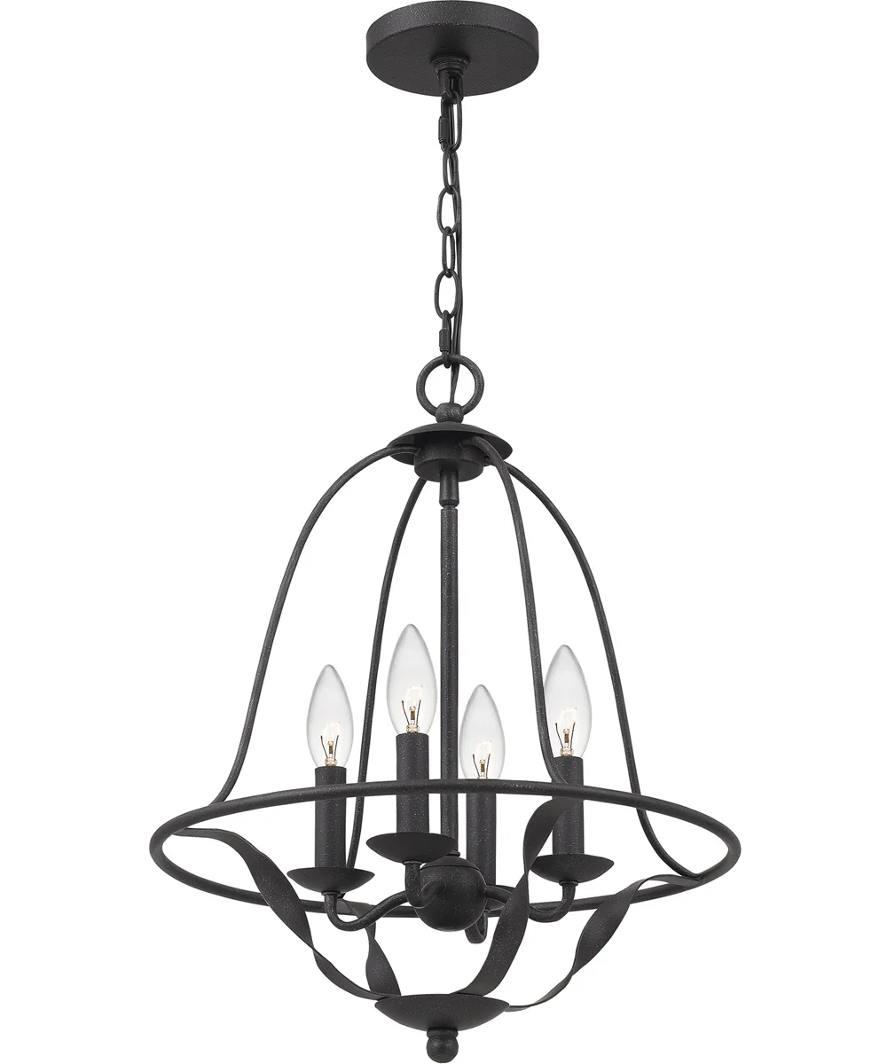 Bradbury 4-light Chandelier Grey Ash - Image 4