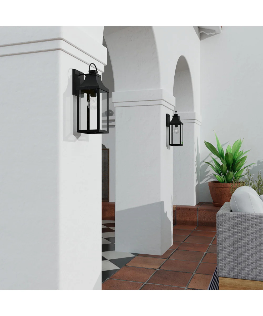 Bradford 1-Light Outdoor Wall-Lantern Rain or Shine - Black - Image 2