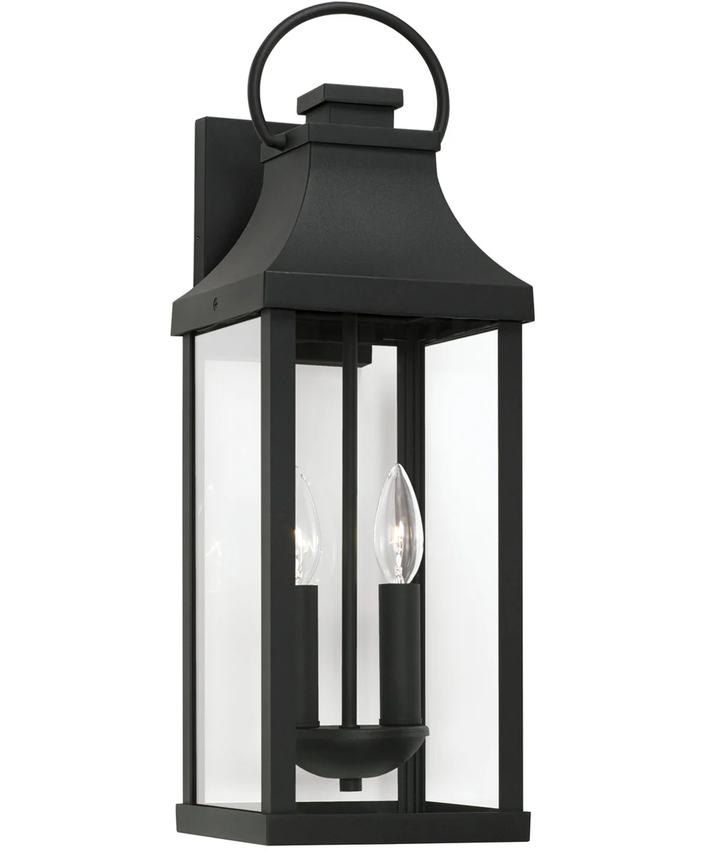 Bradford 2-Light Outdoor Wall-Lantern Rain or Shine - Black