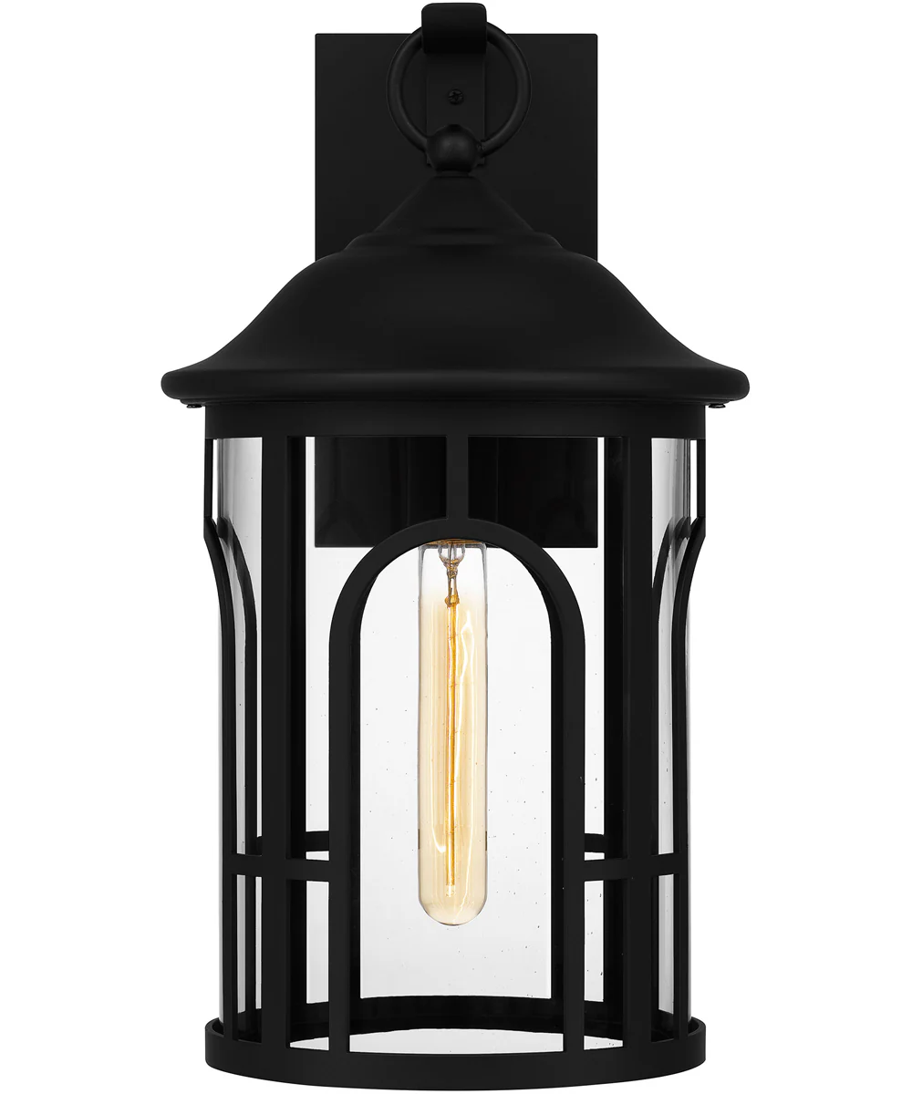 Brampton Large 1-light Outdoor Wall Light Coastal Armour Aluminum Matte Black - Image 4