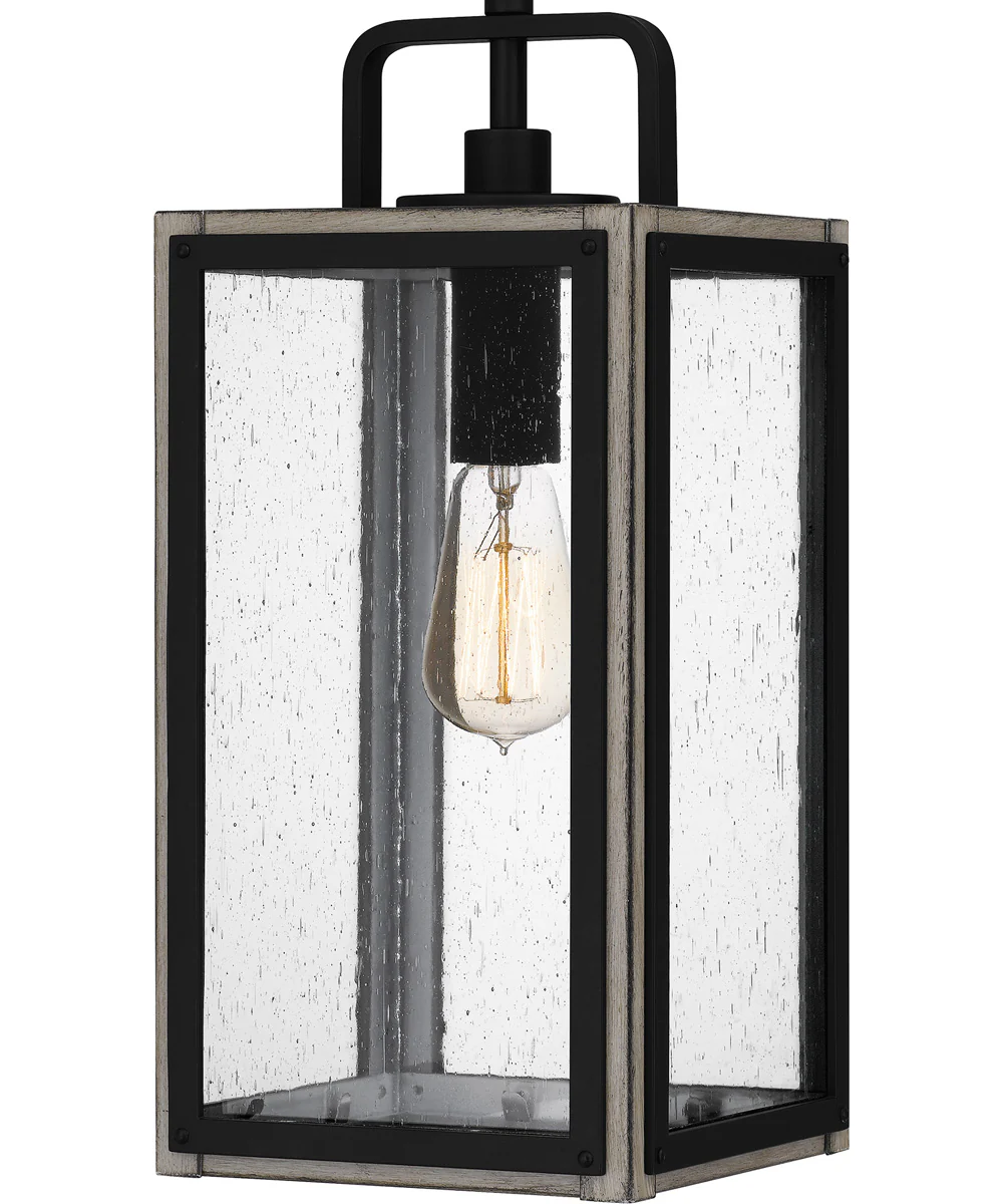 Bramshaw Large 1-light Outdoor Pendant Light Coastal Armour Aluminum Matte Black - Image 6