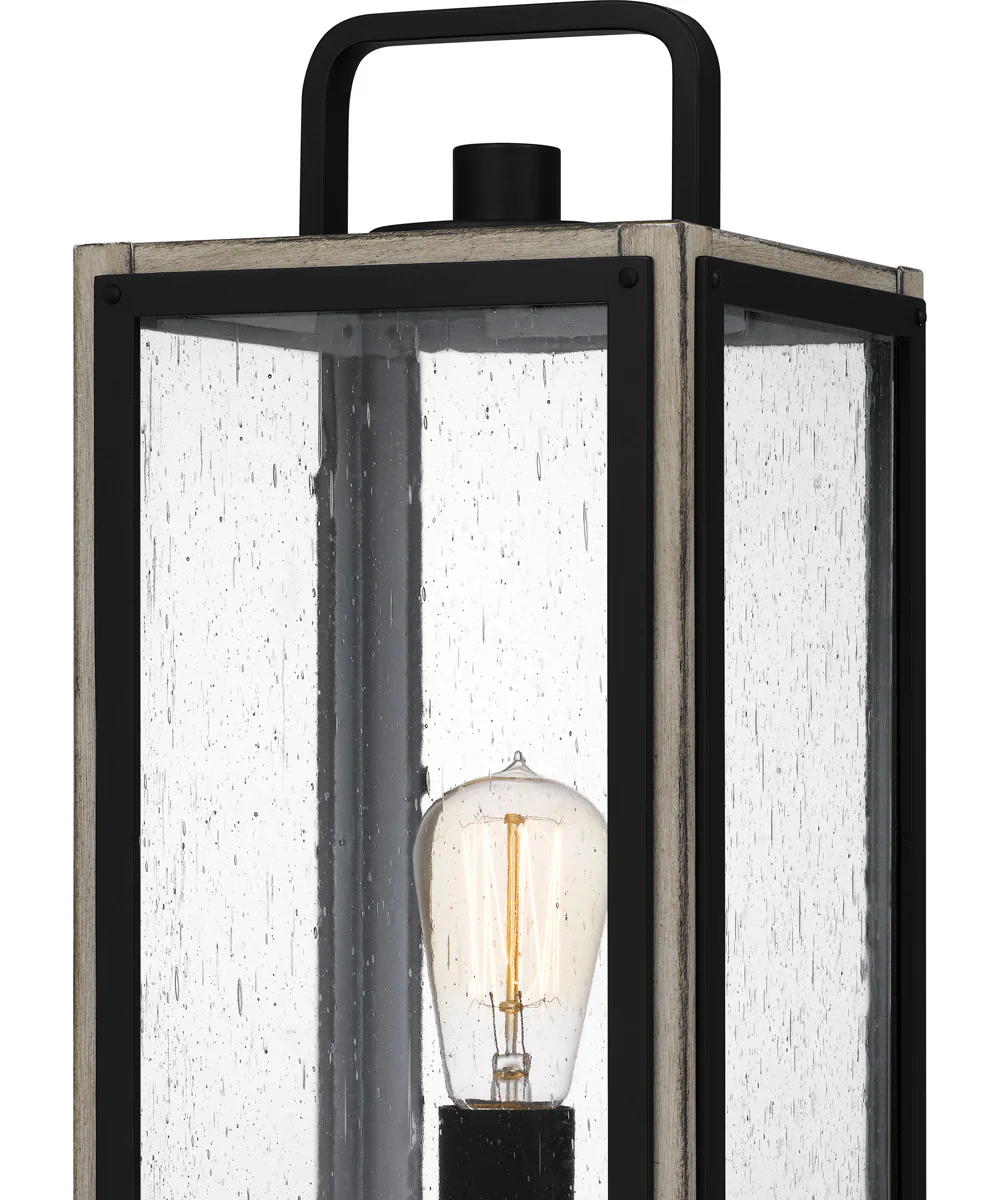 Bramshaw Large 1-light Outdoor Post Light Coastal Armour Aluminum Matte Black - Image 6