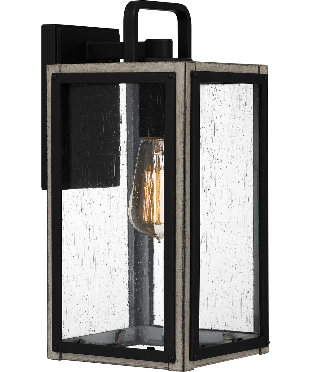 Bramshaw Medium 1-light Outdoor Wall Light Coastal Armour Aluminum Matte Black - Image 2
