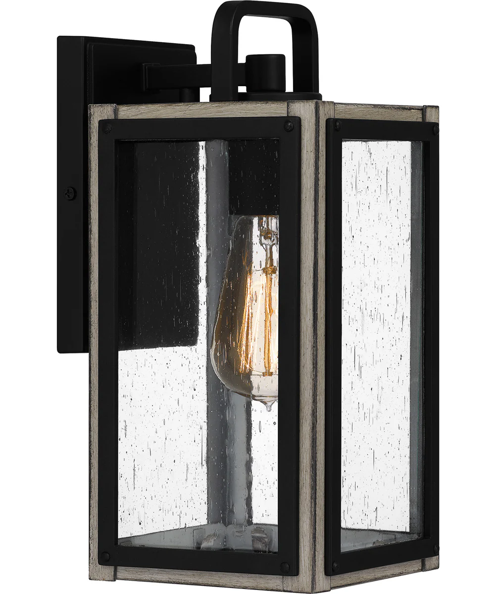 Bramshaw Small 1-light Outdoor Wall Light Coastal Armour Aluminum Matte Black - Image 2