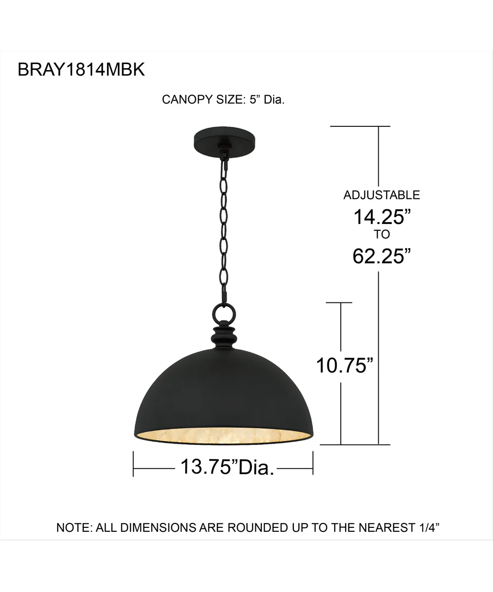 Braylon 4-light Pendant Matte Black - Image 4