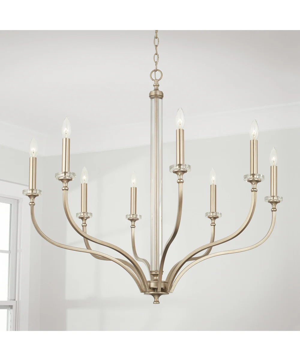 Breigh 8-Light Chandelier Brushed Champagne - Image 2