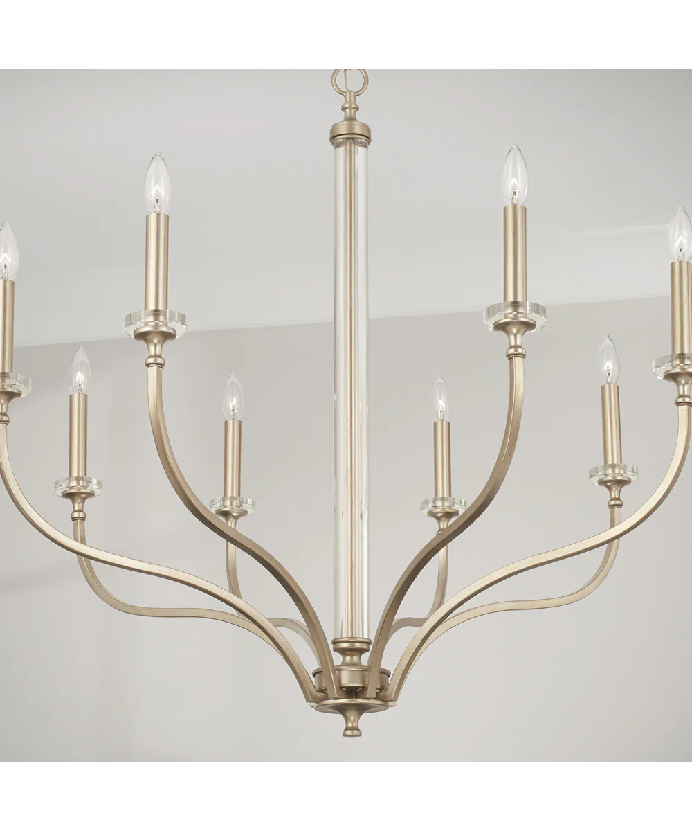 Breigh 8-Light Chandelier Brushed Champagne - Image 4