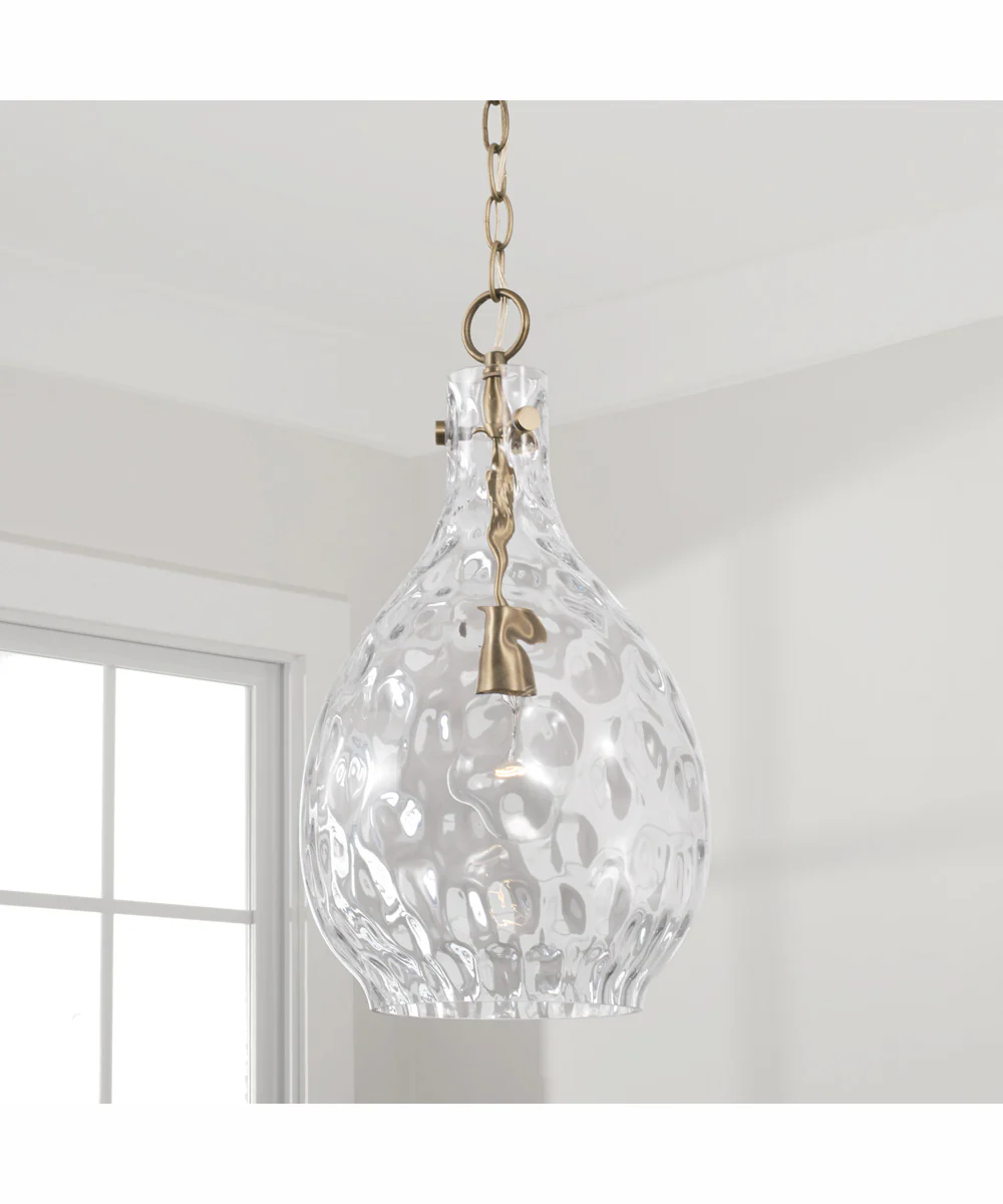 Brentwood 1-Light Pendant Aged Brass - Image 2