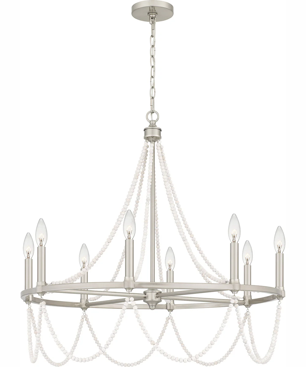 Brigitta 8-light Chandelier Brushed Nickel - Image 2