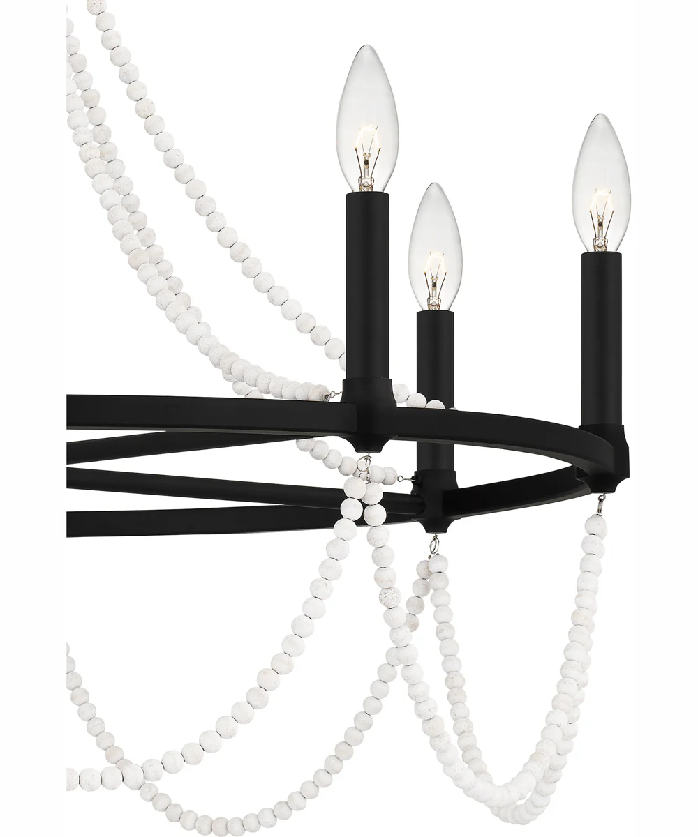Brigitta 8-light Chandelier Matte Black - Image 6