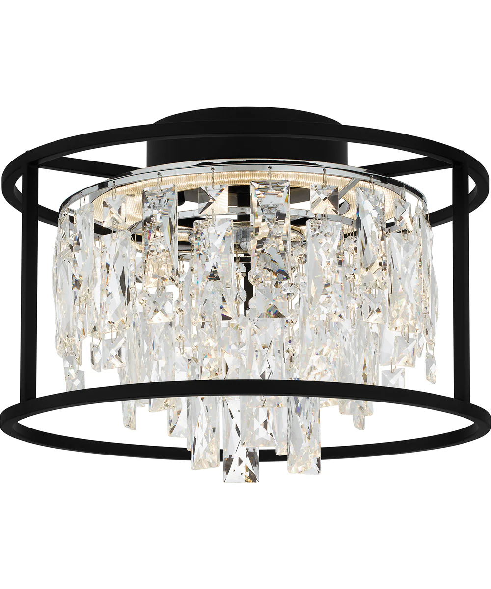 Brillance Medium Flush Mount Matte Black