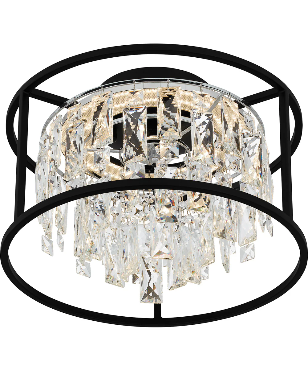 Brillance Medium Flush Mount Matte Black - Image 4