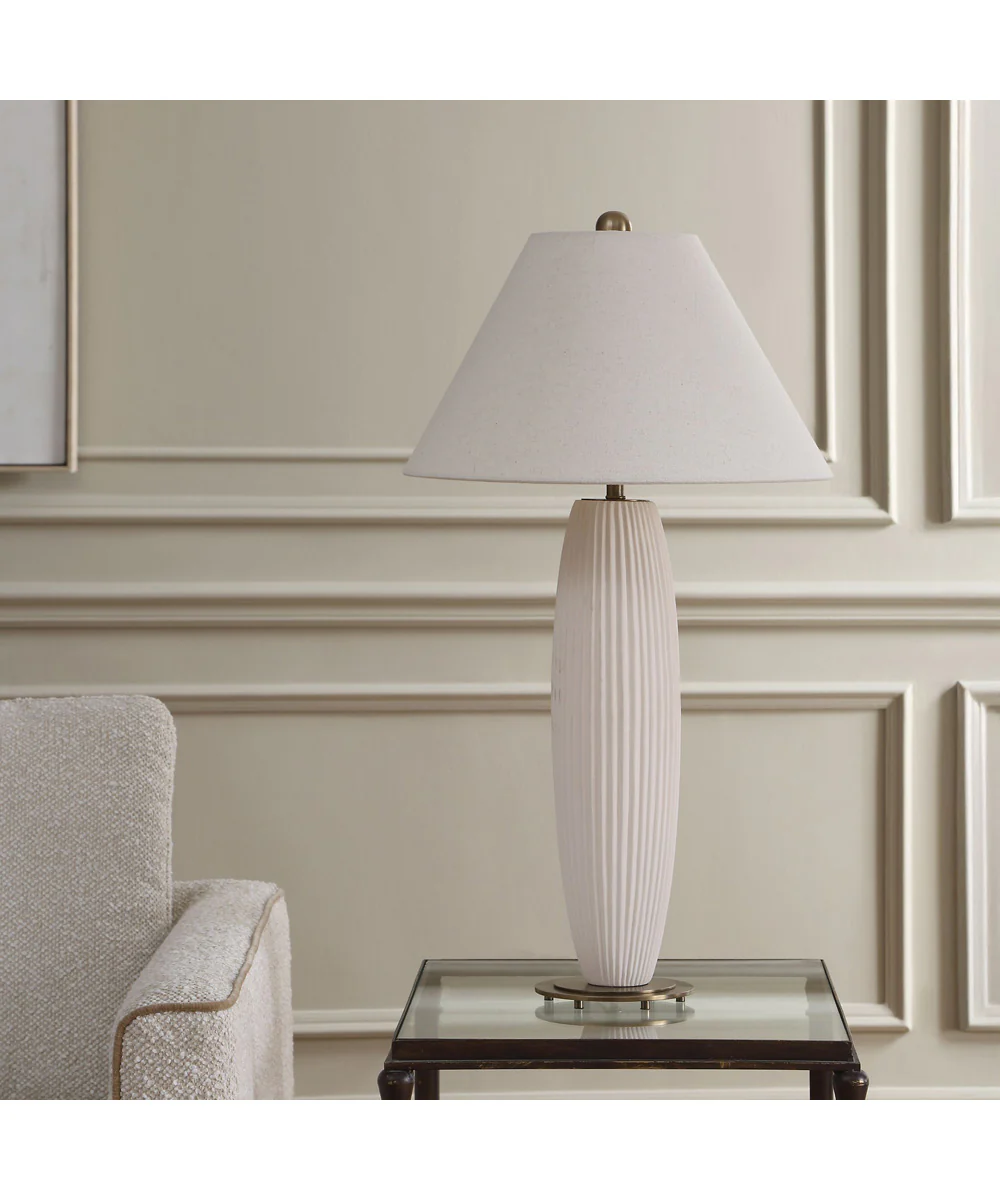 Brinsley Ivory Table Lamp - Image 3