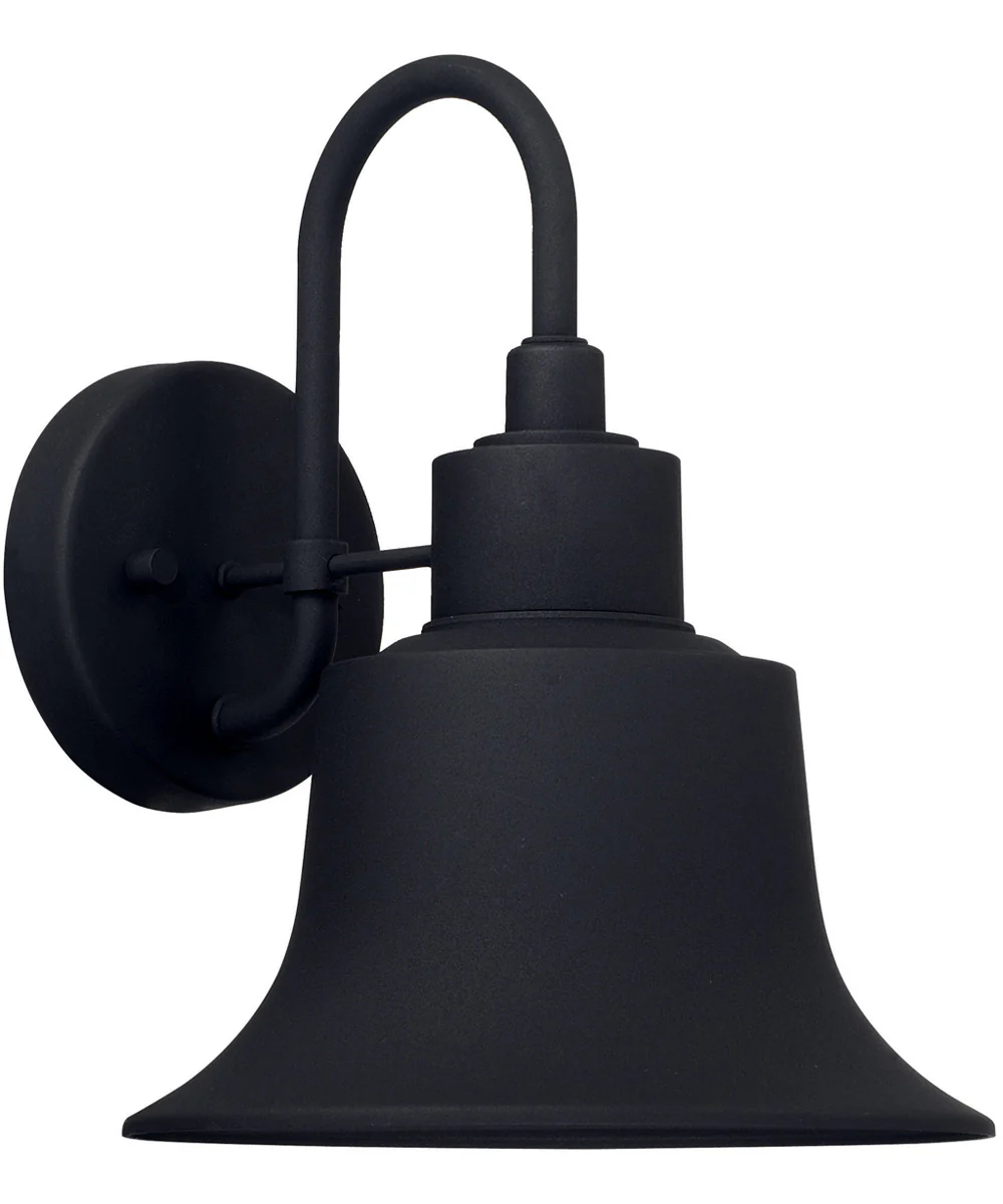Brock 1-Light Outdoor Wall Mount Rain or Shine - Black